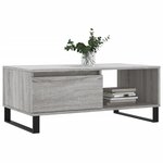 vidaXL Table basse Sonoma gris 90x50x36 5 cm Bois d'ingénierie