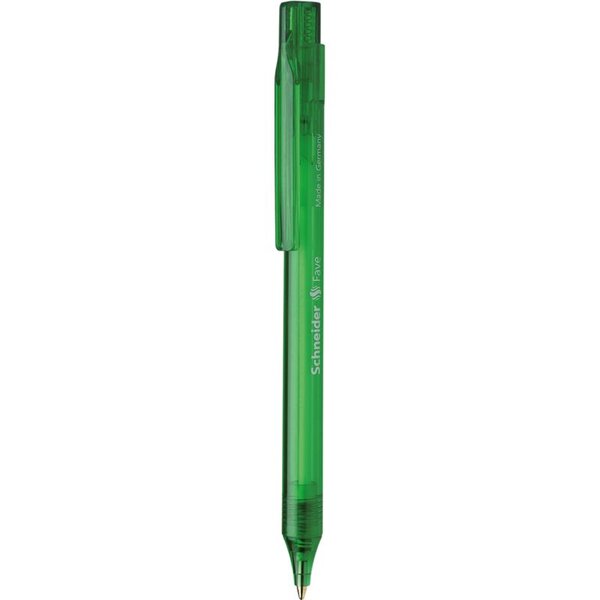 Stylo à bille Fave vert Pointe Moyenne verte SCHNEIDER