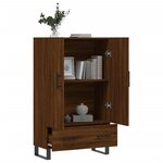 vidaXL Buffet haut chêne marron 69 5x31x115 cm bois d'ingénierie