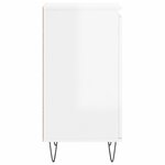 vidaXL Buffets 2 Pièces blanc brillant 40x35x70 cm bois d'ingénierie
