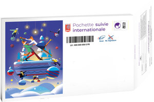 Prêt-à-Poster - Lettre suivie internationale - 250g - Pochette XS - Série festive Noël
