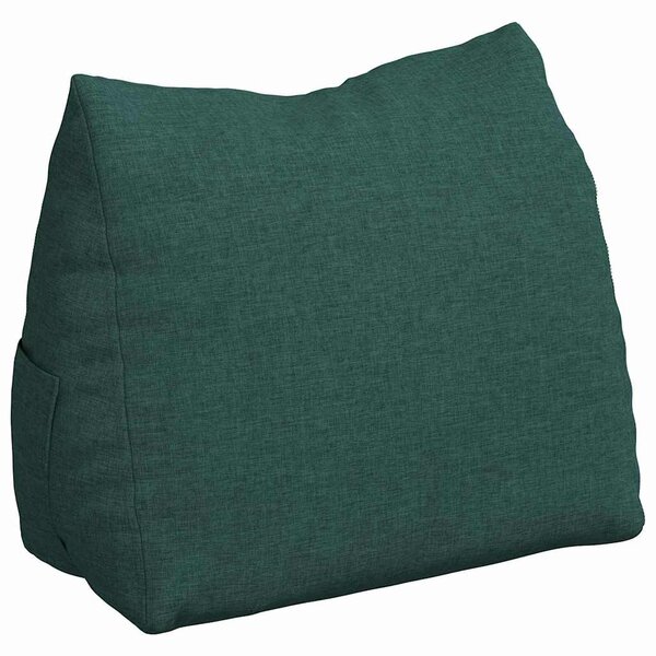vidaXL Coussin de Dos Vert foncé 45 x 20 x 35 cm tissu