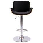 vidaXL Tabouret de bar Noir Similicuir