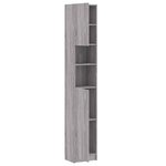 vidaXL Armoire de bain Sonoma gris 32x25 5x190 cm Bois d'ingénierie