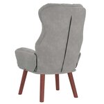 vidaXL fauteuil Gris clair 69 x 74 x 93 cm Velours