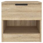 vidaXL Tables de chevet 2 Pièces Chêne Sonoma Bois d'ingénierie