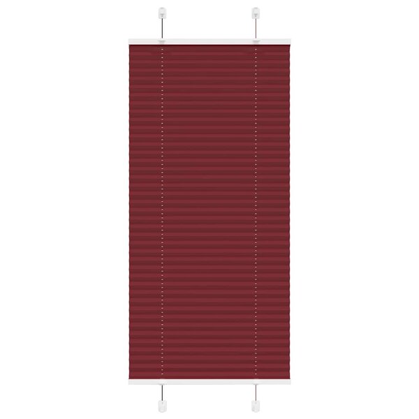 vidaXL Store plissé rouge bordeaux 65x150 cm largeur du tissu 64 4 cm