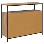 vidaXL Buffet Chêne artisanal 100 x 35 x 80 cm Bois d'ingénierie