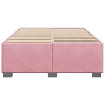 vidaXL Cadre de lit Rose 140x190 cm Velours