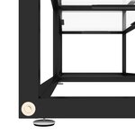 vidaXL Meuble TV transparent 160x40x40 5 cm verre trempé