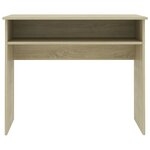 vidaXL Bureau Chêne sonoma 90x50x74 cm Bois d'ingénierie