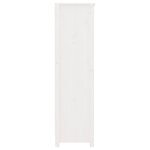 vidaXL Bibliothèque Blanc 80x35x126 cm Bois de pin massif