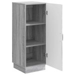 vidaXL Buffet Sonoma gris 33 x 34 5 x 87 cm Bois d'ingénierie