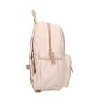 Sac a dos enfants rayures - avion beige