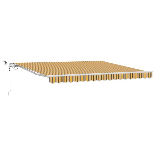 vidaXL Auvent Rétractable Multicolore 400 × 350 cm Tissu  Métal