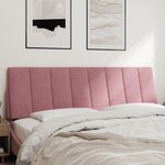 vidaXL Coussin de tête de lit Hanko rose 160 cm velours