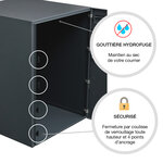 Boite à colis atout  1 porte  gris anthracite