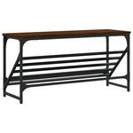 vidaXL Étagère à chaussures chêne marron 90x30x45 cm bois d'ingénierie