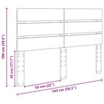 vidaXL Tête de lit Chêne artisanal 140 cm Bois d'ingénierie