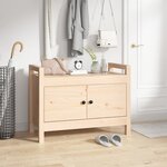 vidaXL Banc d'entrée 80x40x60 cm Bois de pin massif