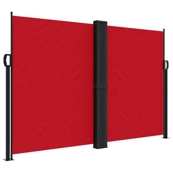 vidaXL Auvent latéral rétractable rouge 160x1000 cm