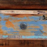 vidaXL Table de chevet avec 2 tiroirs Bois massif recyclé