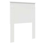 vidaXL Tête de lit avec tête de lit Blanc 75 cm Bois d'ingénierie