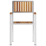 Chaises de jardin empilables vidaXL 6 Pièces 54.5x56x87 cm Bois massif d'acacia