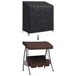 vidaXL Housse pour balancelle d'extérieur 155 x 95 x 165 cm