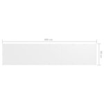 vidaXL Écran de balcon Blanc 90x400 cm Tissu Oxford