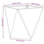 vidaXL Jardinière Argent 50 x 50 x 50 cm Acier inoxydable