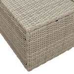 vidaXL Canapé de jardin Gris 123 x 62 x 69 cm polyrotin