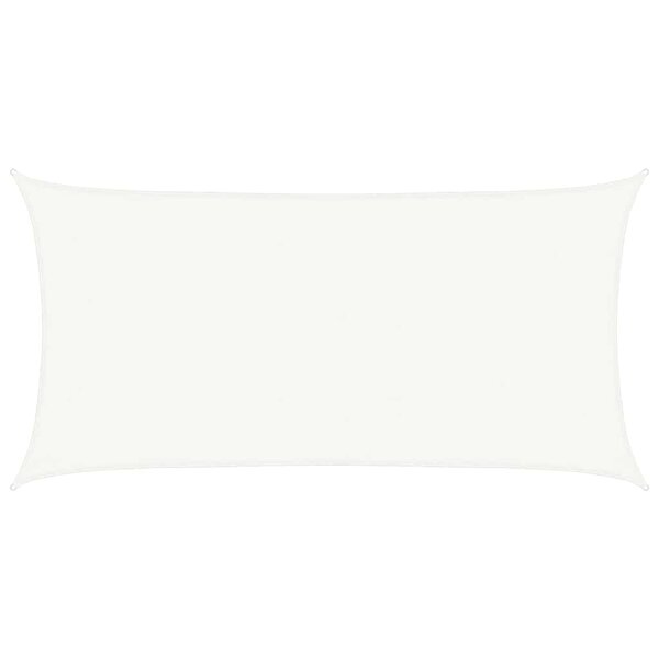 vidaXL Voile d'ombrage 160 g/m² Blanc 2 5x4 5 m PEHD