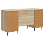 vidaXL Bureau Chêne Sonoma 142 5 x 50 x 75 cm Bois d'ingénierie