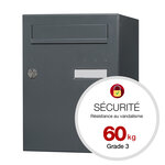 Boite à colis Eclipse 1 porte gris anthracite mat RAL 7016 M