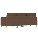 vidaXL Canapé à 3 places Marron 180 cm Tissu