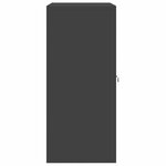 vidaXL Armoire de rangement Noir 80 x 40 x 90 cm Acier