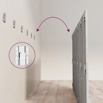 vidaXL Tête de lit avec armoires sonoma gris Bois d'ingénierie