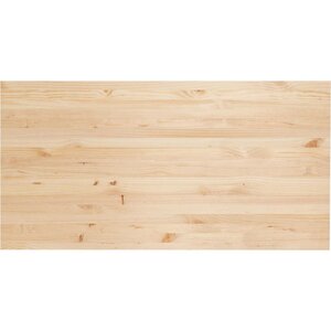 Plateau de bureau en pin massif 120 x 60 x 1 8 cm