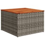 vidaXL Salon de jardin avec coussins 14 Pièces gris résine tressée