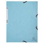 Chemise à élastiques carte lustrée 400g/m2 Aquarel - A4 Couleurs aléatoire EXACOMPTA