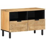 vidaXL Meuble TV marron 70x33x46 cm bois massif de manguier