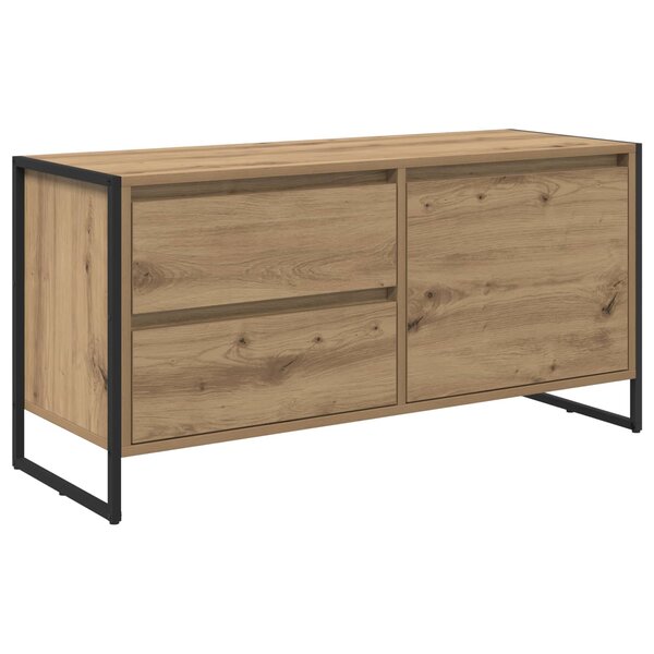 vidaXL Meuble TV Chêne artisan 100 x 36 x 49.5 cm Bois d'ingénierie