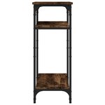 vidaXL Table d'appoint Chêne fumé 40x30x75 cm Bois d'ingénierie