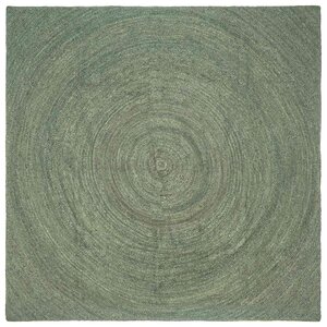 vidaXL Tapis de surface Vert olive 200 x 200 cm Jute