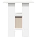 vidaXL Table de chevet Blanc 41 x 40 x 45 cm Bois d'ingénierie