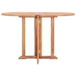 vidaXL Table pliable de jardin papillon 120x70x75 cm Bois teck solide