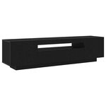 vidaXL Meuble TV Noir 160 x 35 x 40 cm Bois d'ingénierie