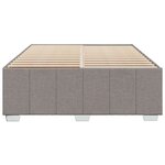 vidaXL Cadre de lit sans matelas taupe 140x190 cm tissu