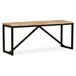 Banc banquette 110 x 35 x 45 cm bois de manguier massif 02_0021235